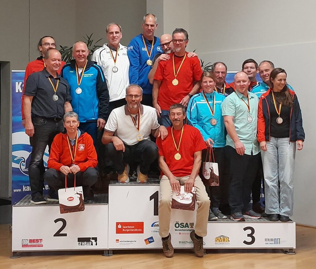 Siegerehrung des 3 x C2 Mannschaftsrennens